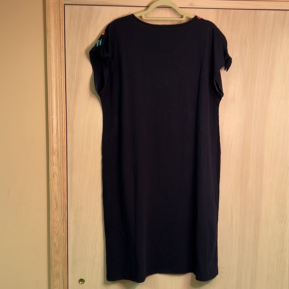 Talbots Embroidered Shift Dress - Picture 6 of 7